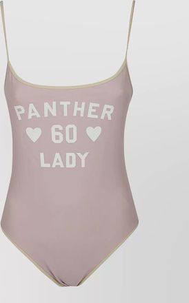 Valentino Garavani swimsuit graphic print scoop back design