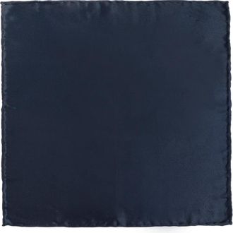 Ferragamo Zijden zakdoek - Heren - Accessoires - Blauw - ONE Size - Accessoires