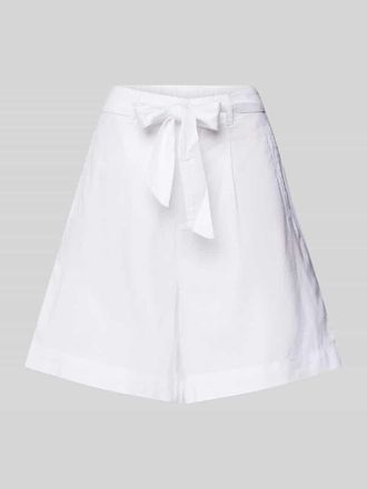 s.Oliver Red Label Loose Fit Shorts aus Leinen-Mix mit Viskose-Anteil in Weiss, Größe 32
