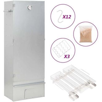 vidaXL Vidaxl - Horno Ahumador De Bbq Con Generador Humo Fr&iacute;o Acero Galvanizado