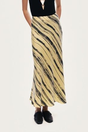 Nocturne Womens Lightweight Printed Midi Skirt in Multi-Colored at Nordstrom, Size X-Large Eu