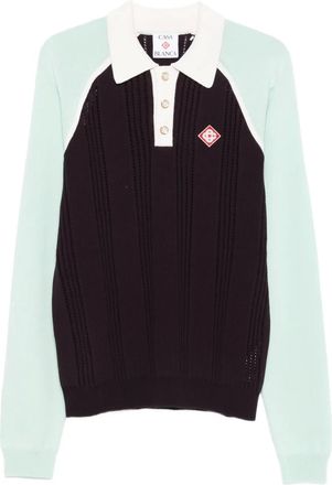 Casablanca Polo con design color-block - Viola