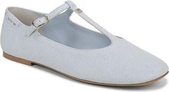 Franco Sarto Marylee T-Strap Flat in Soft Blue at Nordstrom, Size 9.5