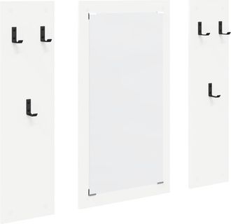 vidaXL Vidaxl - Wall-Mounted Coat Rack White 96 x 1.5 x 90 cm Engineered wood