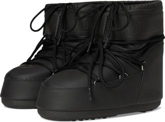 Moon Boot Icon Low Rubber Womens Cold Weather Boots Black : EU 42-44 (US Womens 10-11.5) B - Medium, Synthetic/Textile