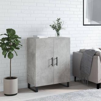 vidaXL Aparador De Madera De Ingenier&iacute;a Gris Hormig&oacute;n 69,5x34x90 Cm Vidaxl