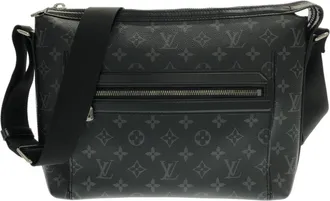 Louis Vuitton Monogram Eclipse Black Coated Canvas Shoulder Bag (Pre-Owned)