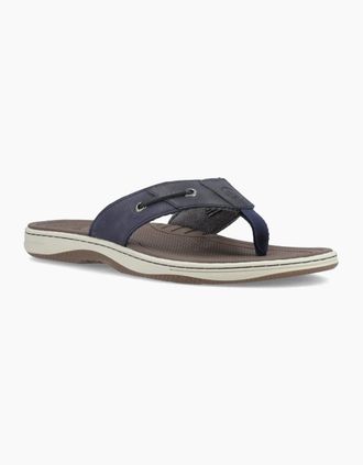 Sperry Top-Sider Mens Sperry Baitfish Leather Mens Navy Sandals - Blue - Size: 11