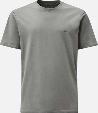 C.P. Company Mens 30/1 Graphic Print Stormy Weather Grey T-Shirt - Size: 38