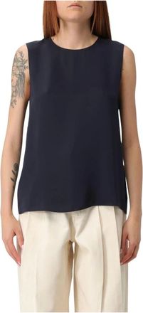 Theory Tops, Dames, Blauw, M, T-Shirts