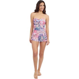 Gottex Karma Sweetheart Bandeau Swimdress One Piece in Multi at Nordstrom, Size 14