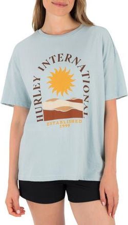 Hurley Death Valley Oversize Cotton Jersey Graphic T-Shirt in Starlight Blue at Nordstrom Rack, Size X-Small