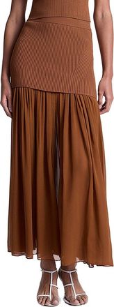 A.L.C. A. L.C. Hayden Silk-Trim Skirt