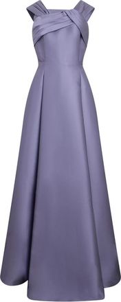Alberta Ferretti Lange Satijnen Jurk - Dames - Avondkleed - Paars - M - Satijn - Kleedjes