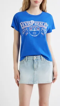 Daydreamer Sun Records x Elvis Graphic T-Shirt in Ultra Marine at Nordstrom, Size X-Small