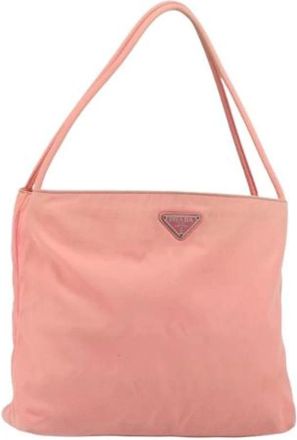 Prada Pre-owned Nylon Tote Bag - Dames - Vintage Shopper - Roze - ONE Size - Nylon - Vintage