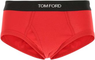 Tom Ford Red Stretch Cotton Brief