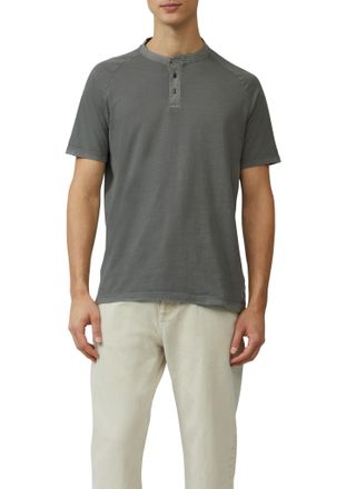 s.Oliver T-Shirt S.OLIVER, Herren, Gr. M, grau, Jersey, Obermaterial: 100% Baumwolle, unifarben, regular fit taillenbedeckt, Rundhals, gerader Abschluss, Shirt