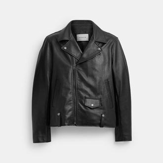 Coach Leather Moto Jacket