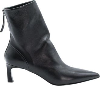 Halmanera Vale 26 - Dames - Laarzen met Hak - Zwart - 37 EU - Leer - Schoenen