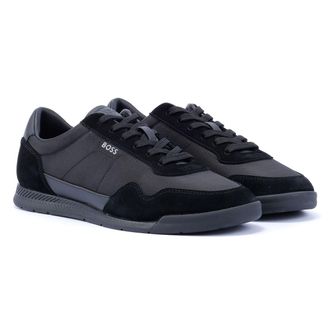 HUGO BOSS Tatanium Mens Black Trainers - Size UK 7