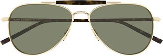 Saint Laurent Sunglasses Sl 864 003 Gold Brown/Green Unisex
