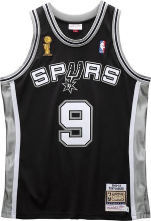 Mitchell & Ness x NBA San Antonio Spurs 2002-03 Jerseys Tony Parker 9 AJY4CP19172-SASBLCK02TPA