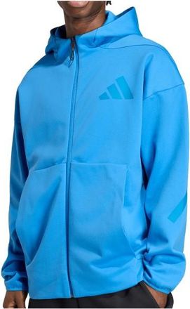 adidas Z.N.E. Full Zip Zip-Hoodie f&uuml;r Herren | blau