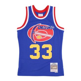 Mitchell & Ness Sportswear, male, Blue, Size: S NBA Basketball Tank Top Thompson 1975-76