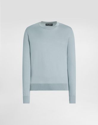 Dolce & Gabbana Silk Pullover - Man Sweaters And Cardigans Multicolor 46