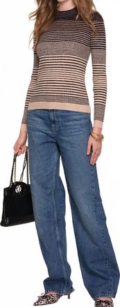 Heartloom Randall Slim Fit Knit Top In Ombre Stripes