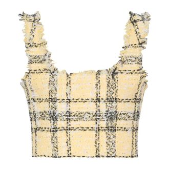 Balmain Mujer, Camisetas, Amarillo, Talla: M