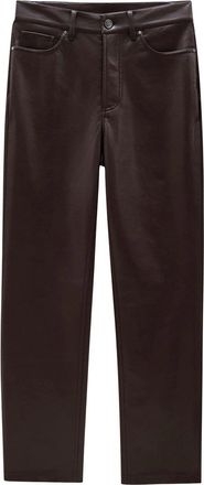 Anine Bing Bruno Pant - Deep Brown Recycled Leather