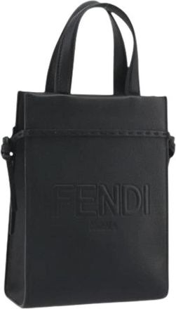 Fendi Pre-owned Vintage Hand Bag - Dames - Vintage Shopper - Zwart - ONE Size - Leer - Vintage