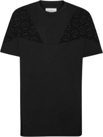 Philipp Plein T-Shirt Girocollo - Logo PP - - Tops - Uomo - Nero - L