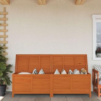 vidaXL Contenitore da Giardino Marrone 198,5x50x56,5 cm Massello Abete - Vidaxl
