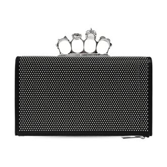 Alexander McQueen Dames, Tassen, Zwart, Maat: ONE Size Leer