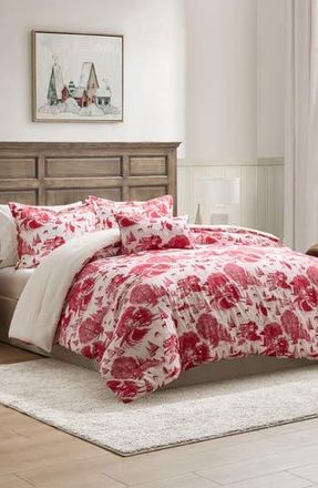Hallmark Red Toile Comforter Set in Red-White at Nordstrom Rack, Size Full/queen