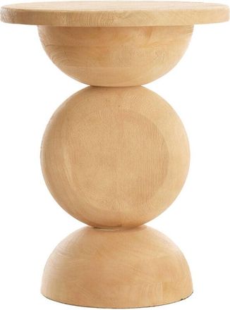 Light & Living Light&living - Mesa Auxiliar Mirto Con Aspecto Natural De Madera