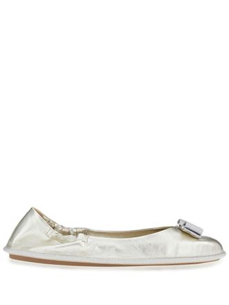 Ferragamo Nomadic Stories ballet flats - Silver