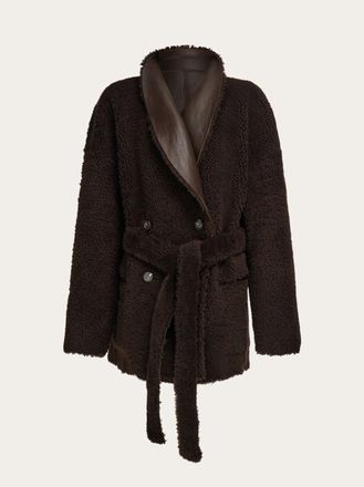 Ferragamo Donna Shearling reversibile Beige