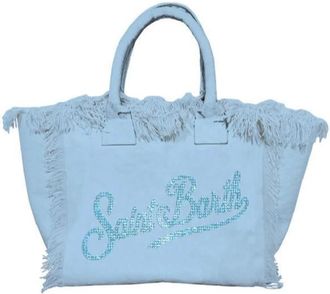 MC2 Saint Barth Vanity Mini - 31 Strass - Dames - Shoppers - Blauw - ONE Size - Polyester - Tassen