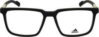 adidas Mens Black Geometric Eyeglass Frames SP5039