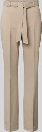 Christian Berg Straight Fit Anzughose mit Viskose-Anteil und Taillenband in Sand, Größe 34