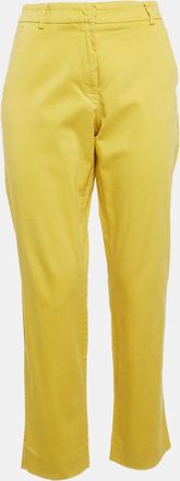 Max Mara Yellow Cotton Trousers