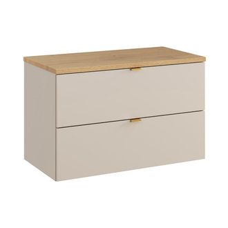 Petits Meubles Mueble bajo lavabo 80cm encimera paneles de melamina cachemira