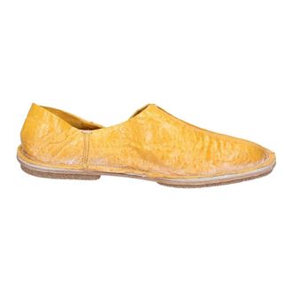 Moma Loafers, female, Yellow, Size: 7 US Leather Loafers