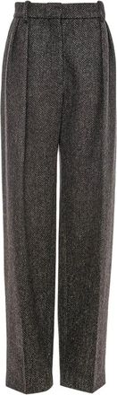Valentino Garavani Stijlvolle broek voor een modieuze look - Dames - Straight fit broeken - Grijs - 2XS - Broeken