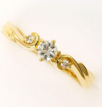 C&A Yellow Gold Yellow Gold (18K) Band Ring (Pre-Owned)