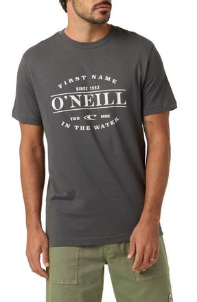 O'Neill Classic Fit East Cliff Graphic T-Shirt in Dark Shadow at Nordstrom, Size Xx-Large